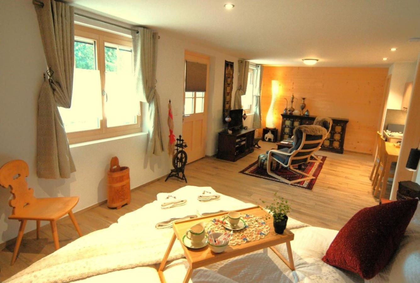 Large Deluxe Studio For 2 - Chalet Lovo Lenk Eksteriør bilde